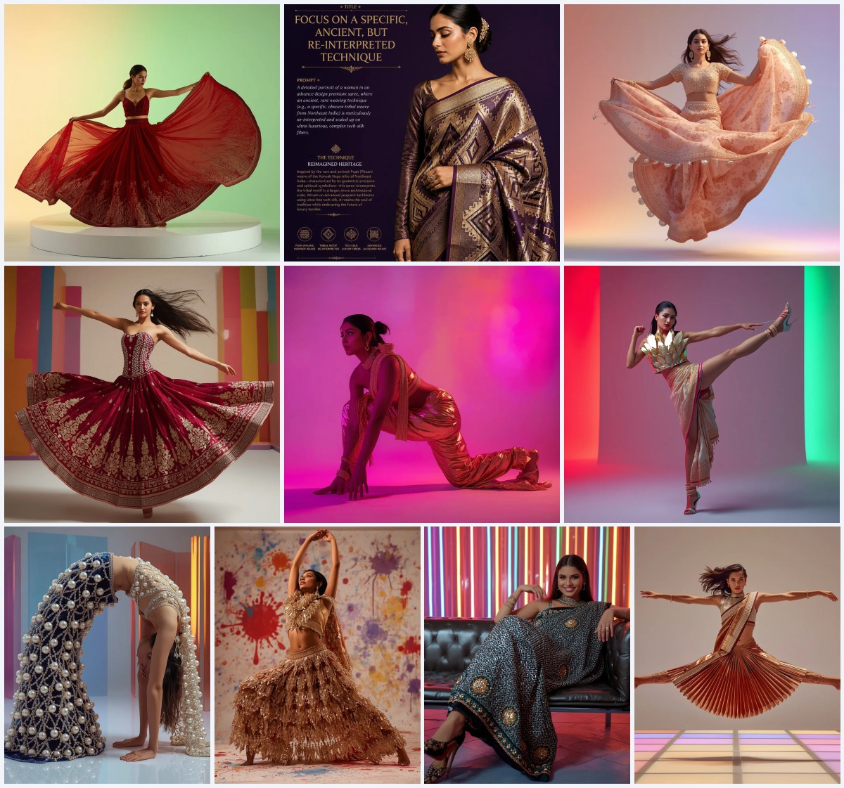 Classic Cotton Silk Saree AI Image Prompts for Elegant Comfort | Best saree prompt for ChatGPT