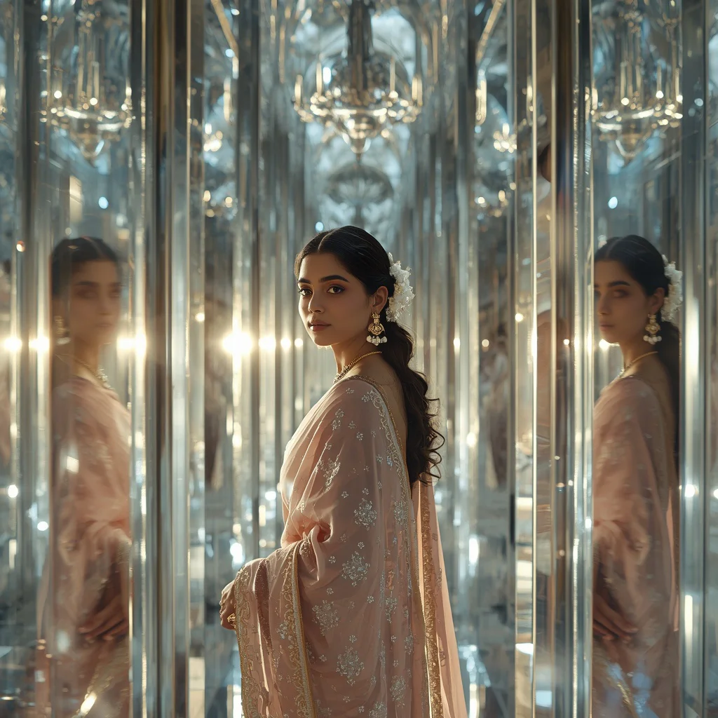 Festive Pastel Saree Infinite Crystal Gallery Collage Premium Cinematic | prompt seen girl ai photo editing - New 10 Traditional Young Girl Saree AI Prompts for Cultural Storytelling AI Prompt