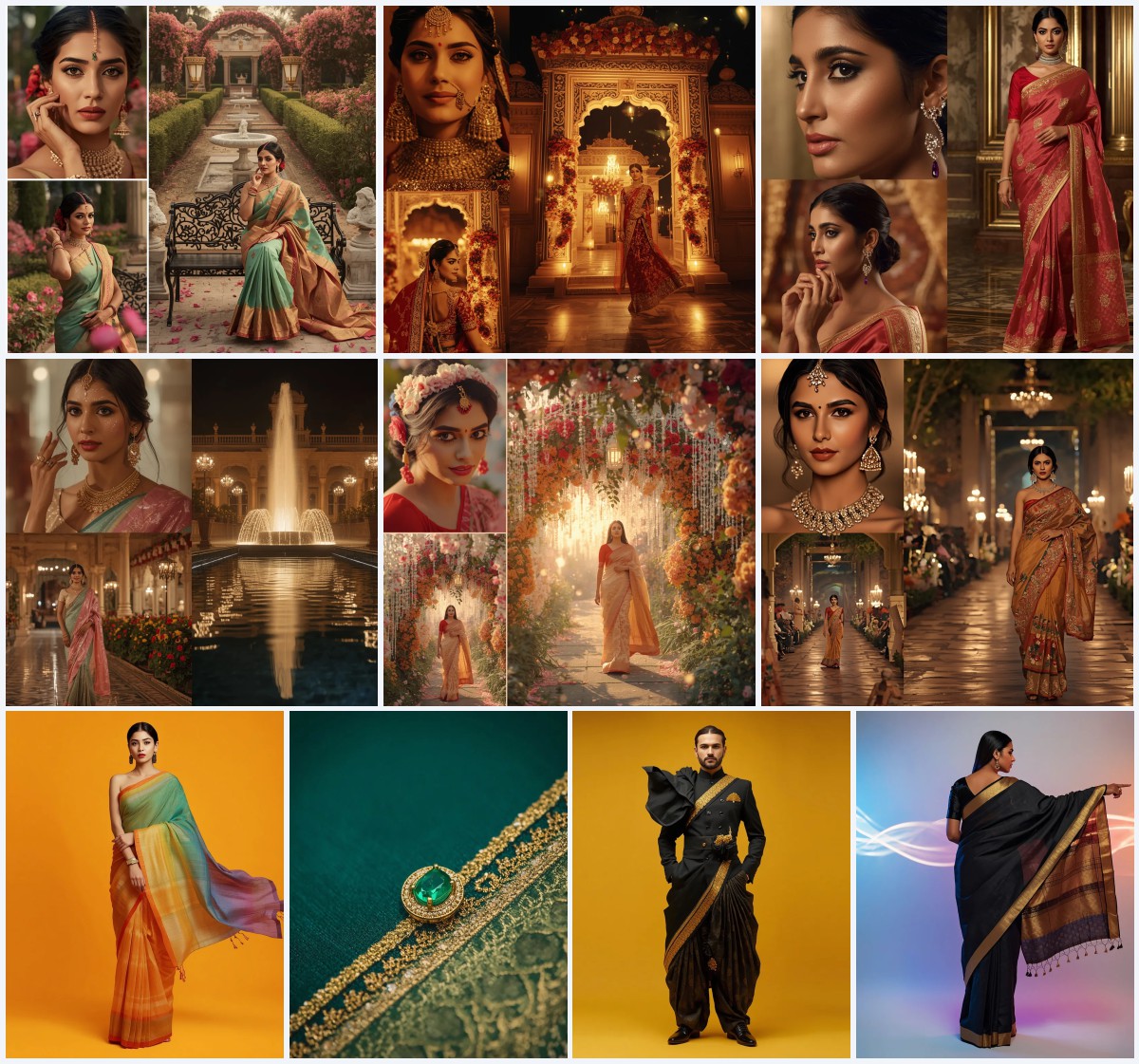 Glamorous Net Embroidered Saree AI Prompts for Sparkling Occasions | saree prompt ChatGPT